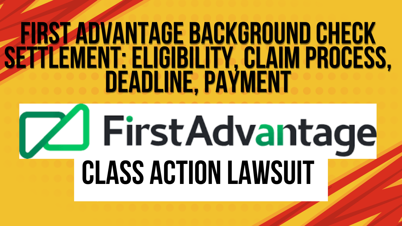 First Advantage Background Check Settlement